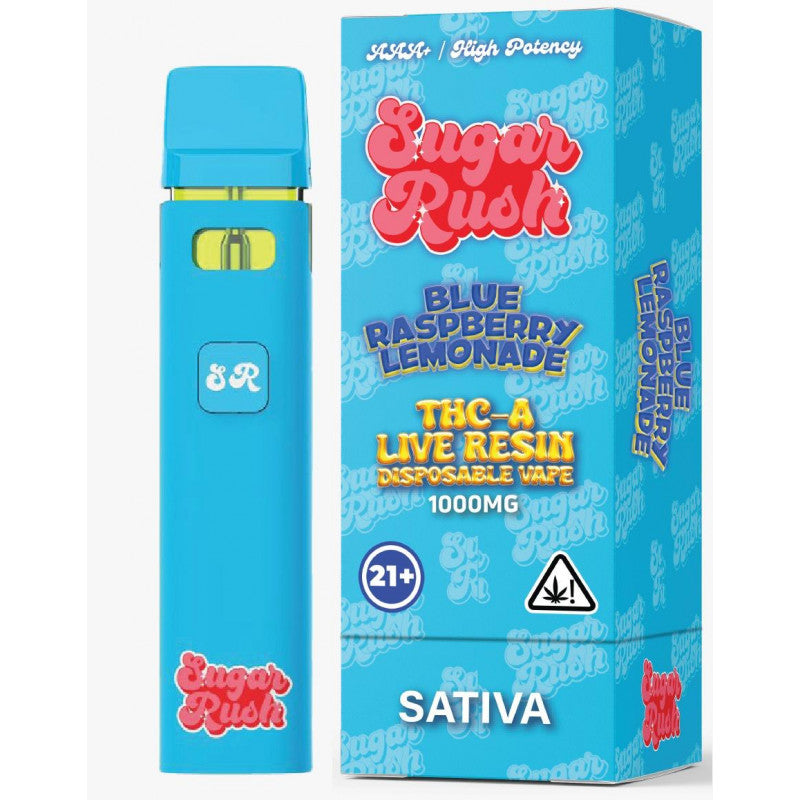 SugarRush - Live Resin Vape - Blue Raspberry Lemonade - 2.5G