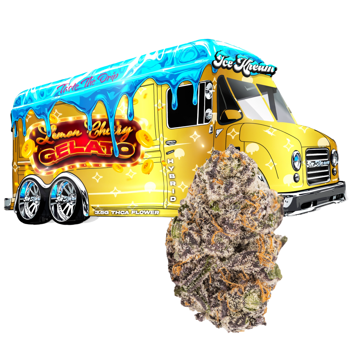 Ice Kream - Lemon Cherry Gelato - 3.5G